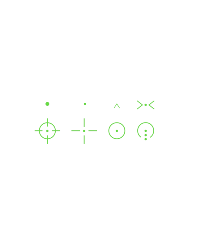 VictOptics SRD 1x27x39 Eight Reticle Red Dot Sight - Black