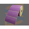 Compatible Godex Etiketten, Direct Thermisch Gecoat, 102mm x 51mm, Permanent, Kern 25mm, Paars, rol à 1.370 stuks