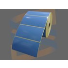 Godex Etiketten, Direct Thermisch, 102mm x 51mm, Permanent, Kern 25mm, Blauw, rol à 1.370 stuks