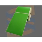 Godex Etiketten, Direct Thermisch, 102mm x 152mm, Permanent, Kern 25mm, Groen, rol à 475 stuks