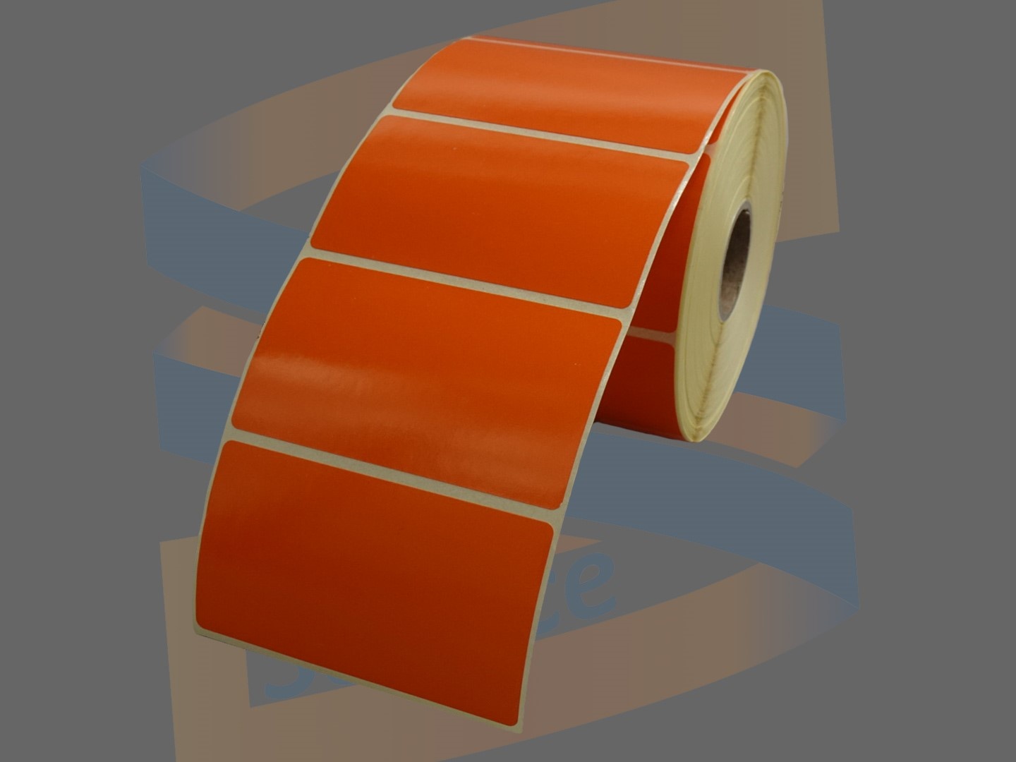 Godex Etiketten, Direct Thermisch, 70mm x 40mm, Permanent, Kern 25mm, Oranje, rol à 1.000 stuks