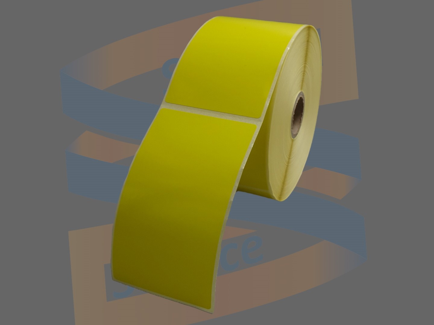 Godex Etiketten, Direct Thermisch, 57mm x 102mm, Permanent, Kern 25mm, Geel, rol à 700 stuks