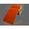 Oranje labels voor Zebra 102x152mm direct thermal labels, rol à 475 etiketten, met een perforatie na ieder etiket (PostNL, UPS, DHL, DPD, GLS, Packs) (800264-605 oranje)