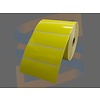 Compatible Zebra Etiketten, Direct Thermisch Gecoat, 78mm x 48mm, Permanent, Kern 40mm, Geel, rol à 850 stuks