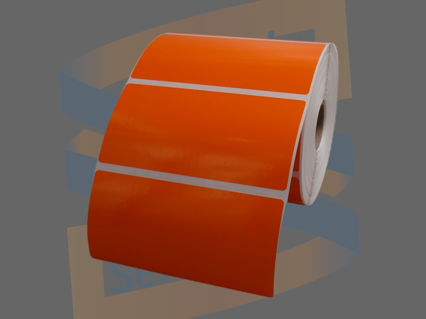 Godex kunststof etiket oranje 100x50, rol 1.000 etiketten