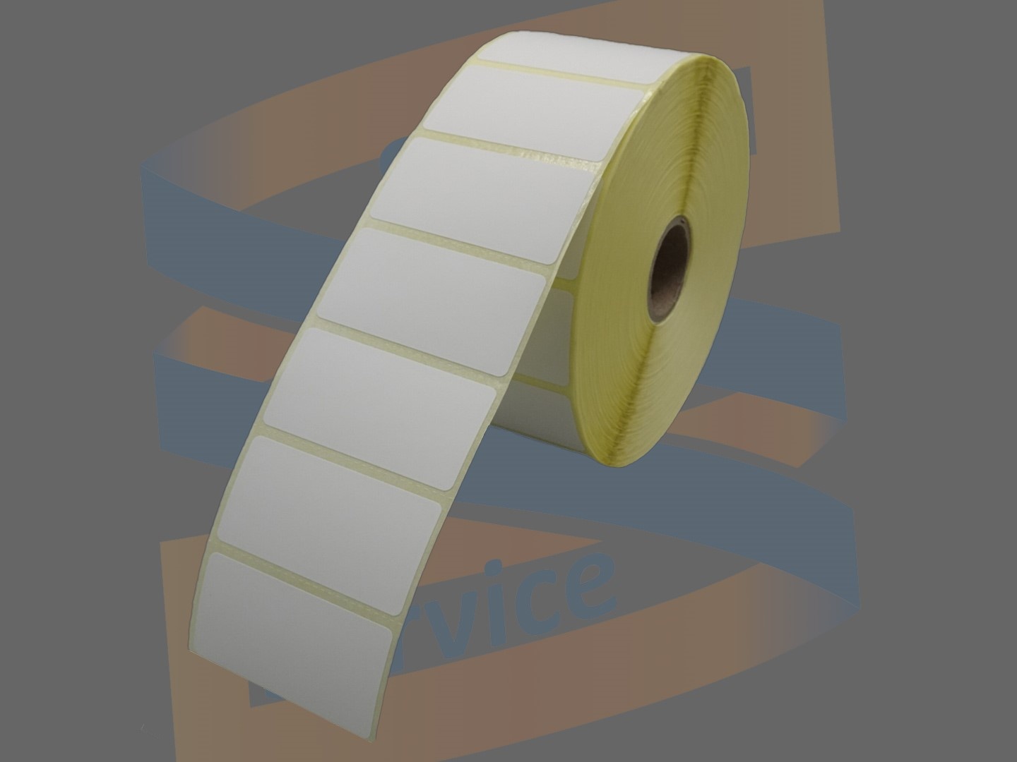 Permanent hechtende etiketten voor Zebra 51x25mm, direct thermal, met een perforatie tussen ieder etiket, rol à 2.580 etiketten type 880199-025D