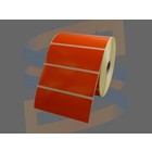 Zebra Etiketten, Direct Thermisch, 102mm x 38mm, Permanent, Kern 25mm, Oranje, rol à 1.790 stuks