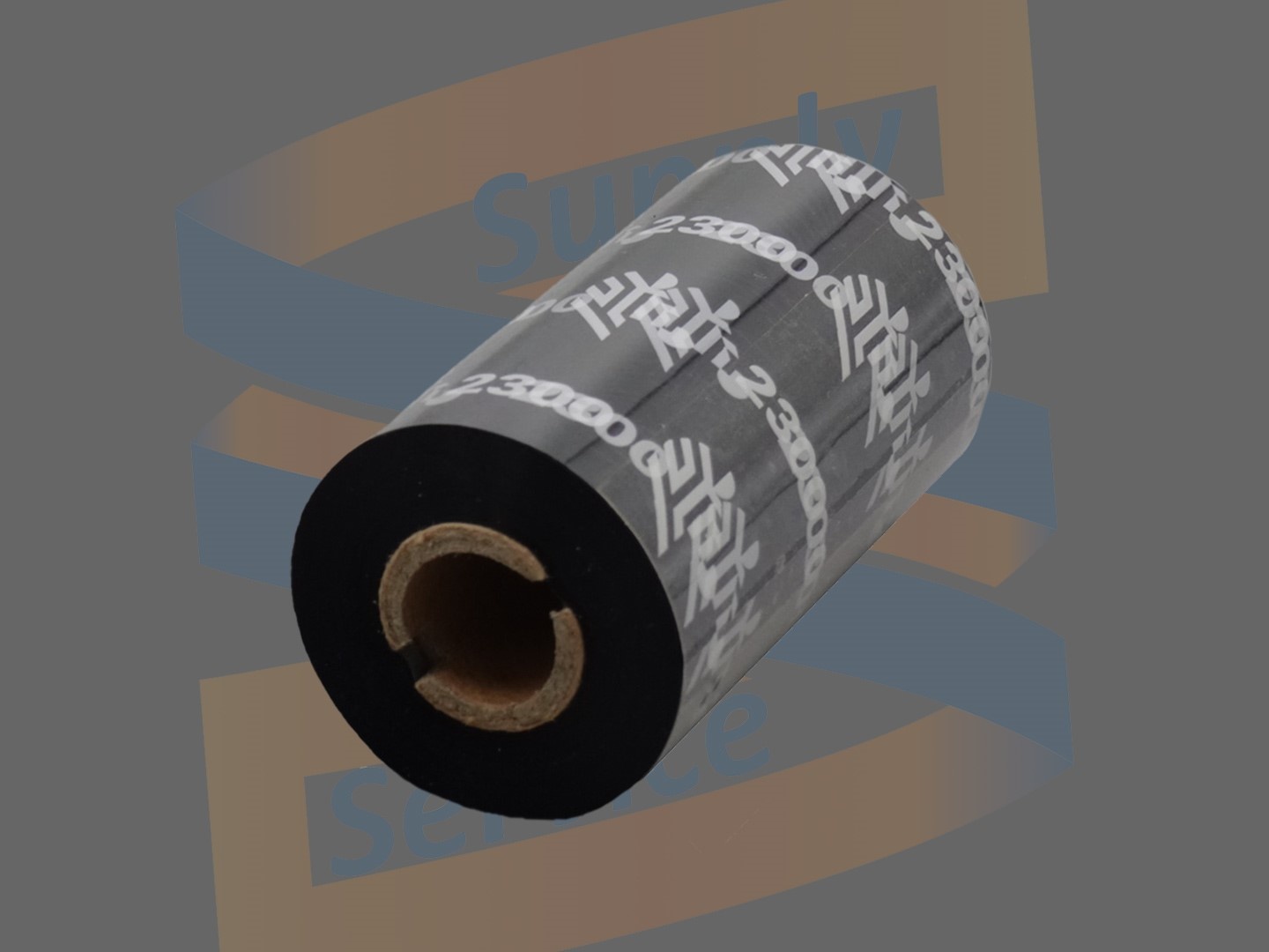 Thermal transfer folie geschikt voor Zebra 56mm x 74 meter wax, op een ½ inch core breedte 56.9mm met notches 2+2