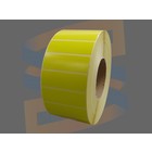 Zebra Etiketten, Direct Thermisch, 76mm x 25mm, Permanent, Kern 76mm, Geel, rol à 5.150 stuks