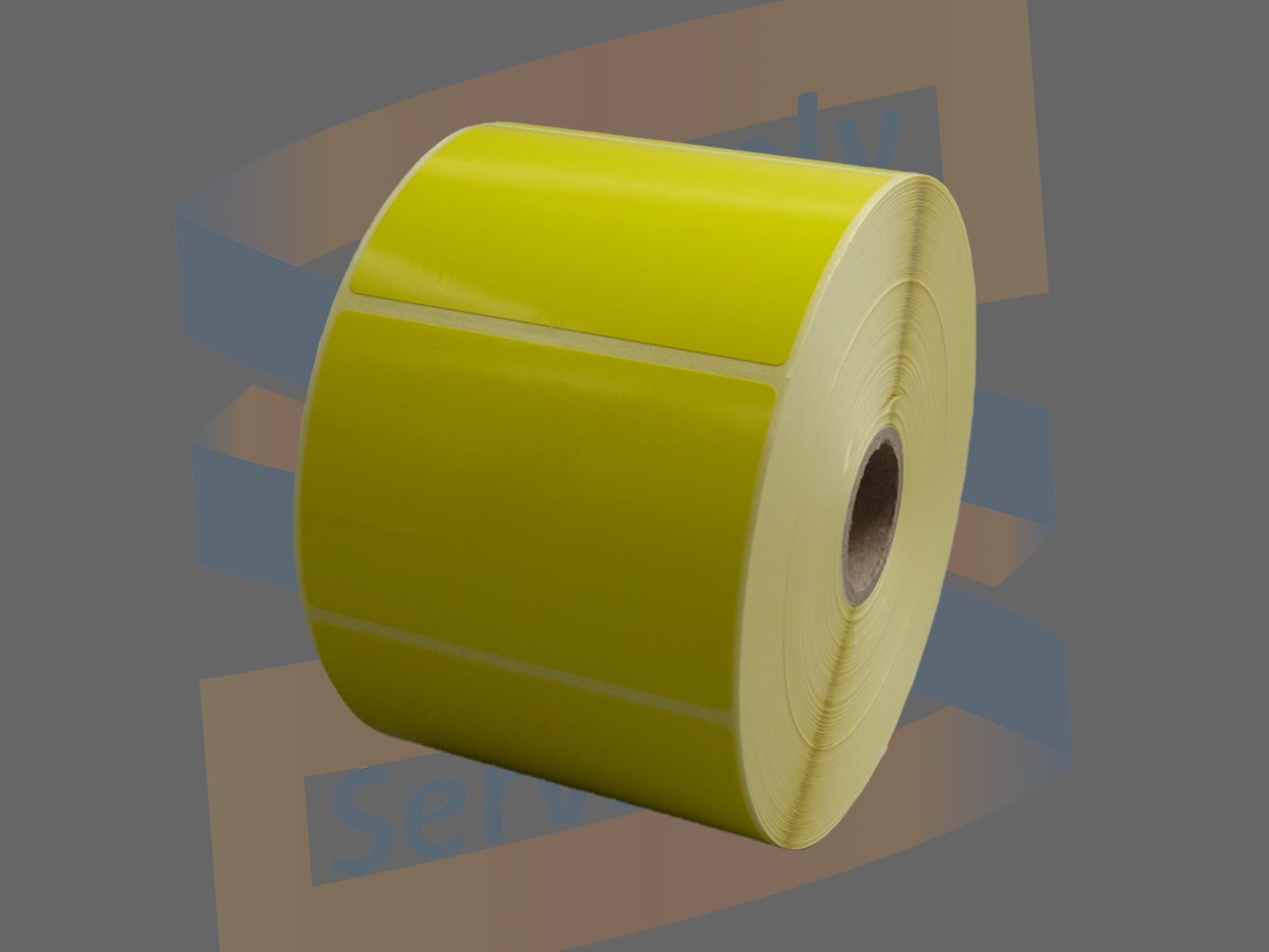 Gele etiketten 76x51mm voor Zebra, direct thermisch, rol à 1.370 etiketten, 800263-205Y