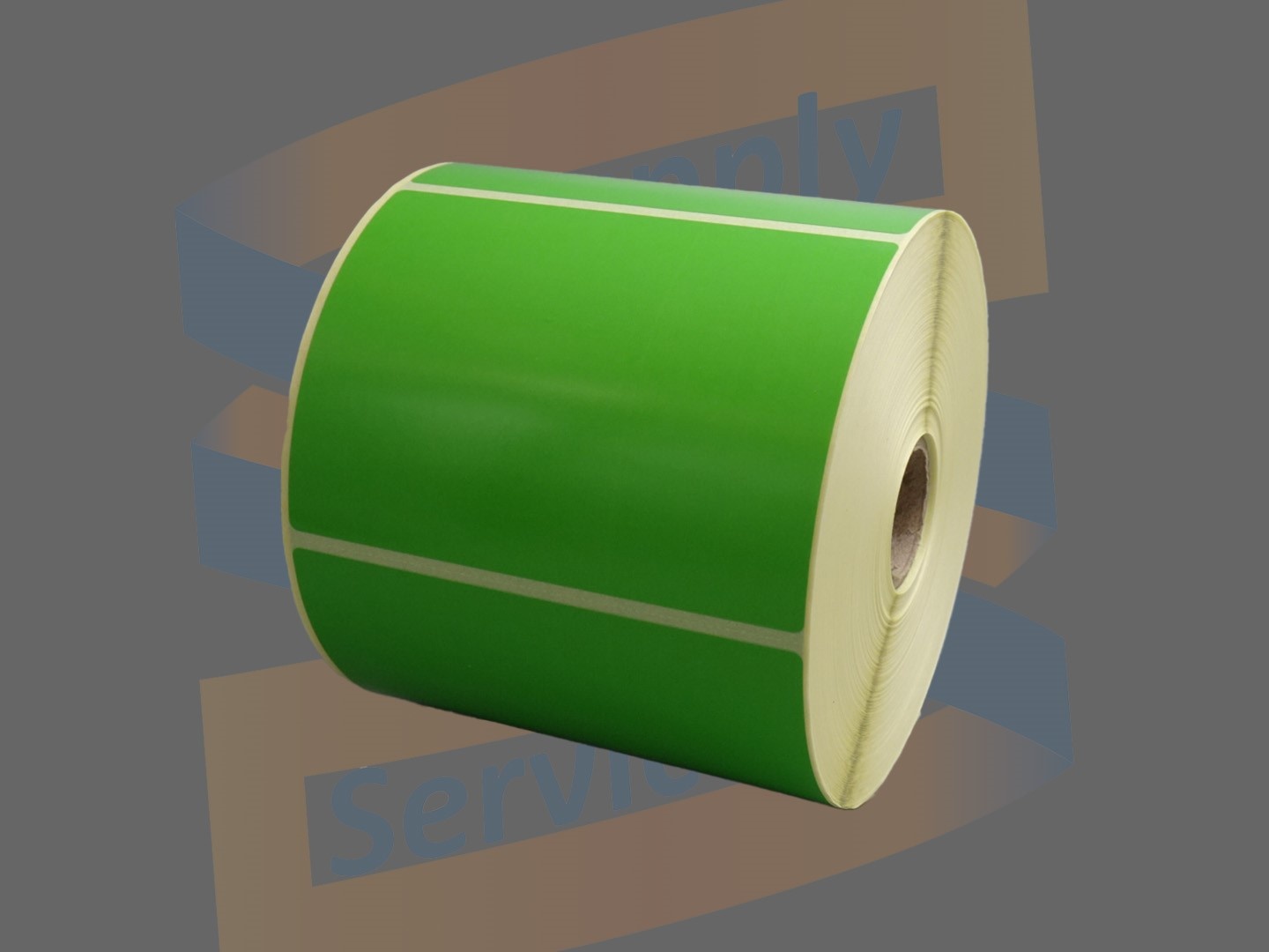 Groene labels 102x76mm voor Zebra, direct thermal, met een perforatie tussen ieder etiket, permanent hechtend, (800264-305 groen)