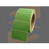 Compatible Zebra Etiketten, Direct Thermisch Gecoat, 70mm x 40mm, Permanent, Kern 76mm, Groen, rol à 1.000 stuks
