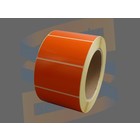 Zebra Etiketten, Direct Thermisch, 70mm x 40mm, Permanent, Kern 76mm, Oranje, rol à 1.000 stuks