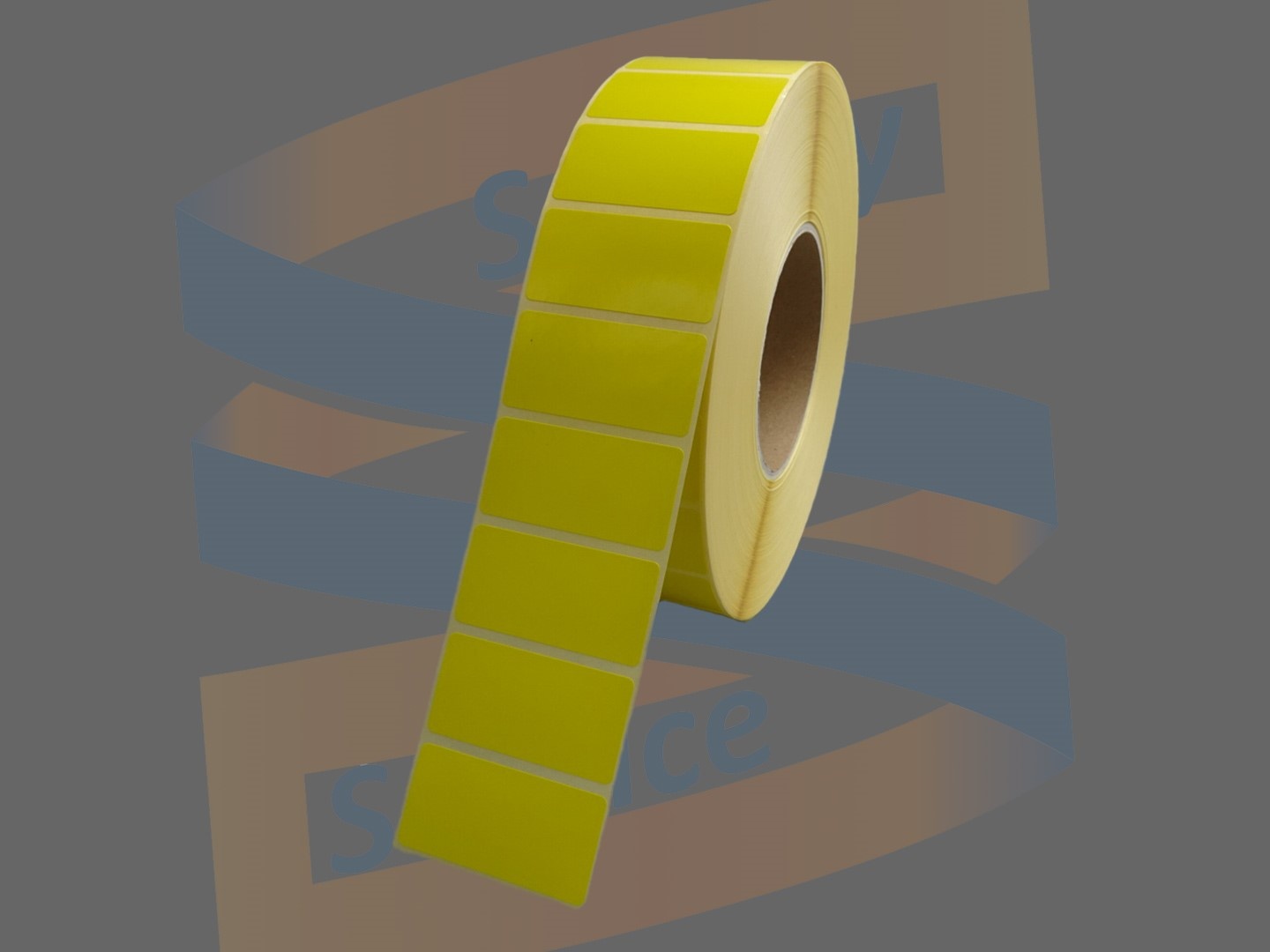 Paperlabel 51x25mm geel, rol à 5.180 etiketten