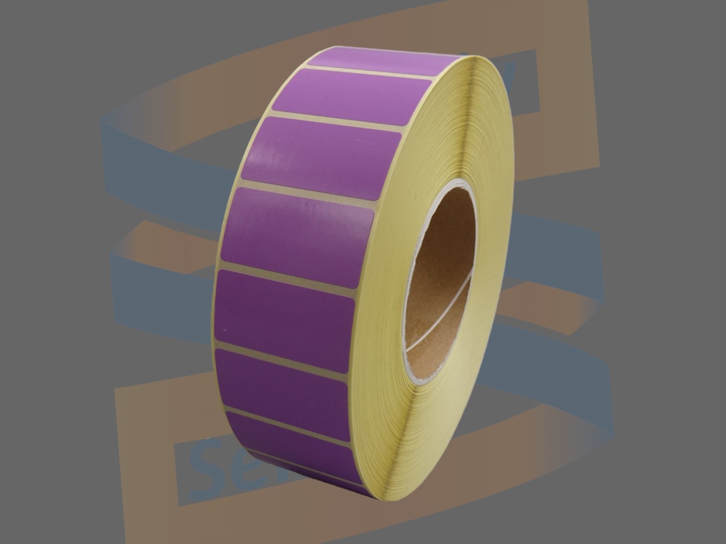 Zebra Etiketten, Paperlabels, 51mm x 25mm, Permanent, Kern 76mm, Paars, rol à 5.180 stuks