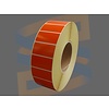 Zebra papier etiketten 51x25mm, oranje op kern 76mm, rol à 5.180 etiketten