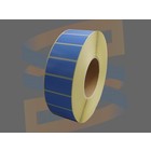 Zebra Etiketten, Paperlabels, 51mm x 25mm, Permanent, Kern 76mm, Blauw, rol à 5.180 stuks