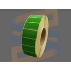 Zebra Etiketten, Paperlabels, 51mm x 25mm, Permanent, Kern 76mm, Groen, rol à 5.180 stuks