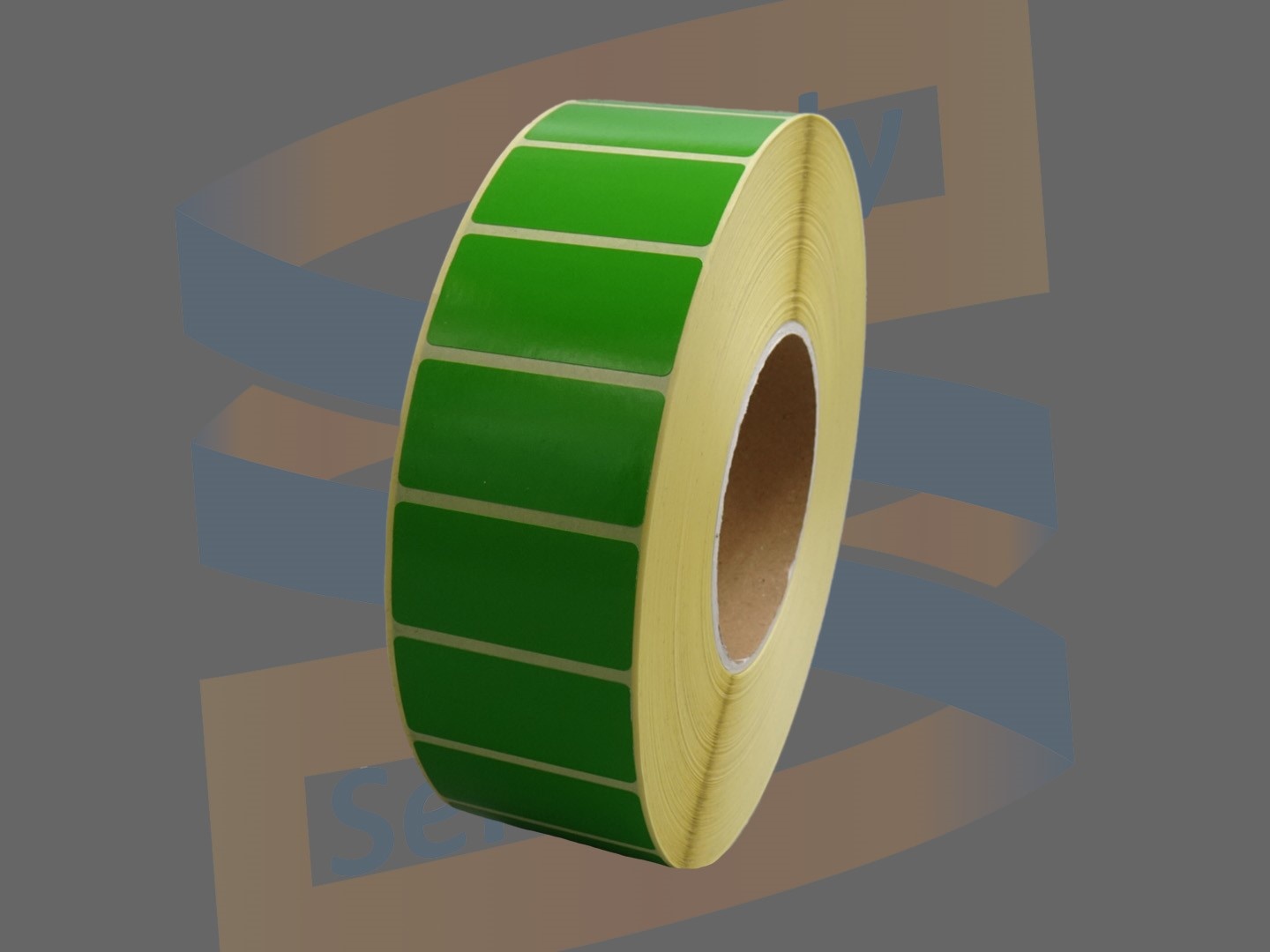Paperlabel 51x25mm groen, rol à 5.180 etiketten