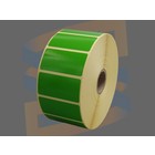 Zebra Etiketten, Paperlabels, 51mm x 25mm, Permanent, Kern 25mm, Groen, rol à 2.500 stuks