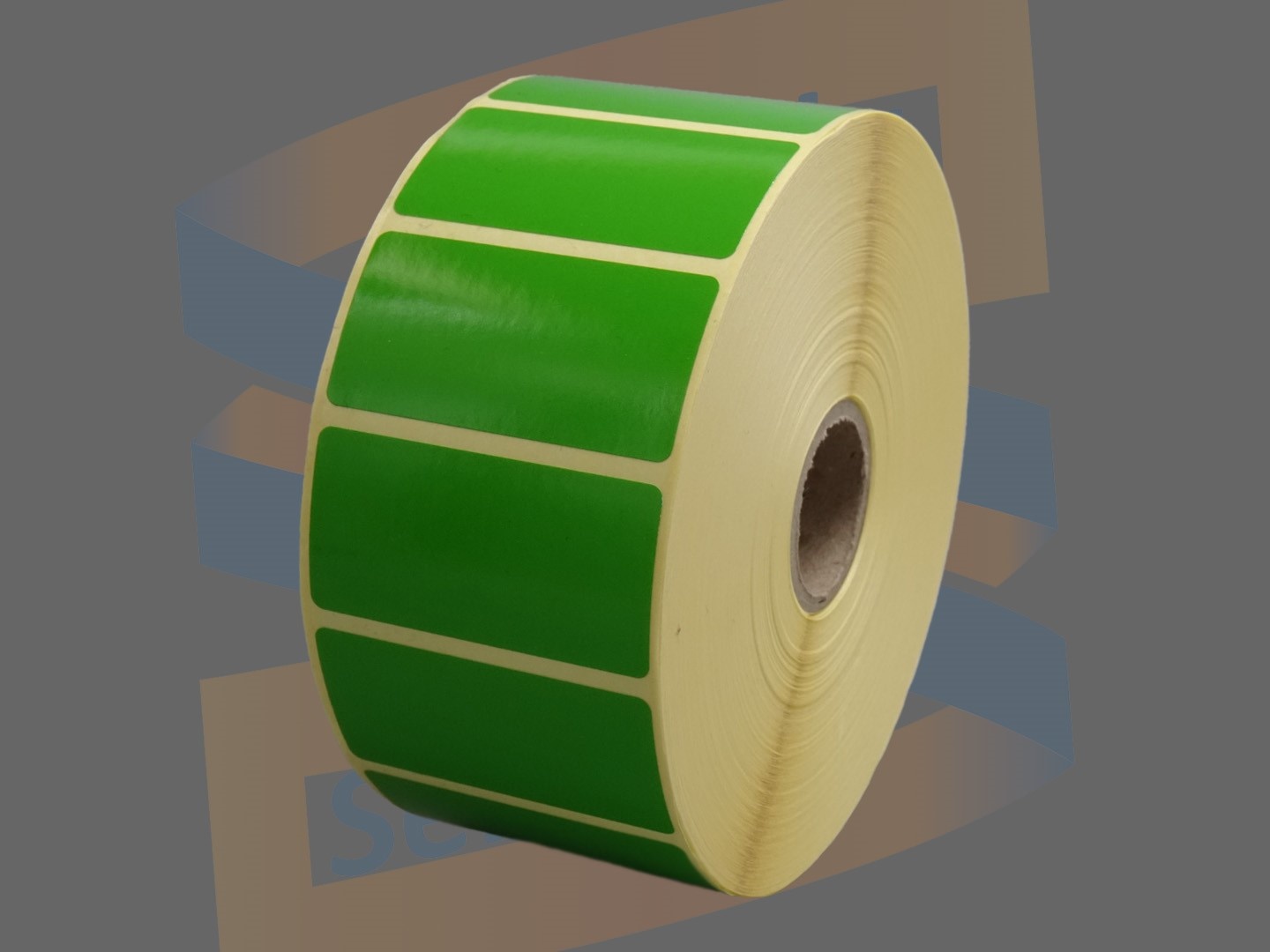 Paperlabels Groen, 51x25mm, rol 2.500 etiketten op een 25mm kern