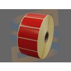 Zebra Etiketten, Paperlabels, 51mm x 25mm, Permanent, Kern 25mm, Rood, rol à 2.500 stuks