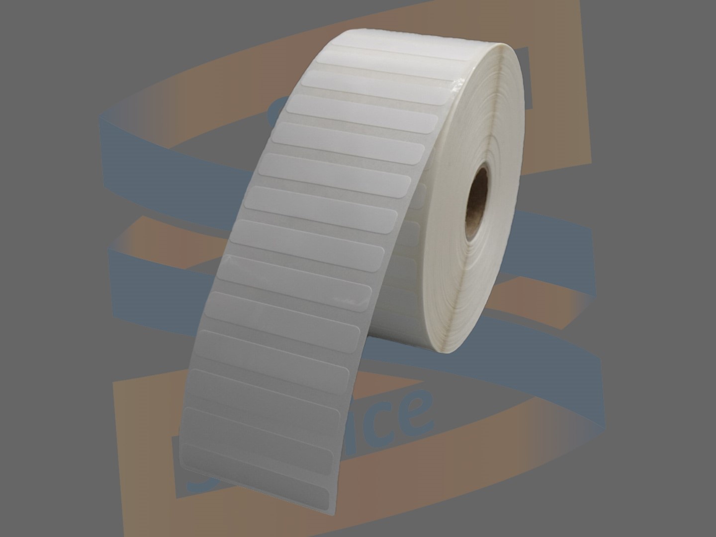 Zebra Etiketten, Kunststof, 50mm x 8mm, Permanent, Kern 25mm, rol à 6.500 stuks