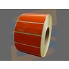 Direct thermische etiketten Zebra 102x38mm Oranje op een kern van 76mm, rol à 3.560 etiketten