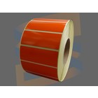 Zebra Etiketten, Direct Thermisch, 102mm x 38mm, Permanent, Kern 76mm, Oranje, rol à 3.560 stuks