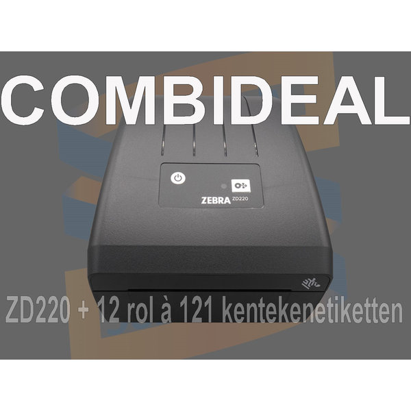 Zebra ZD220 direct thermal USB kentekenprinter (ZD22042-D0EG00EZ)