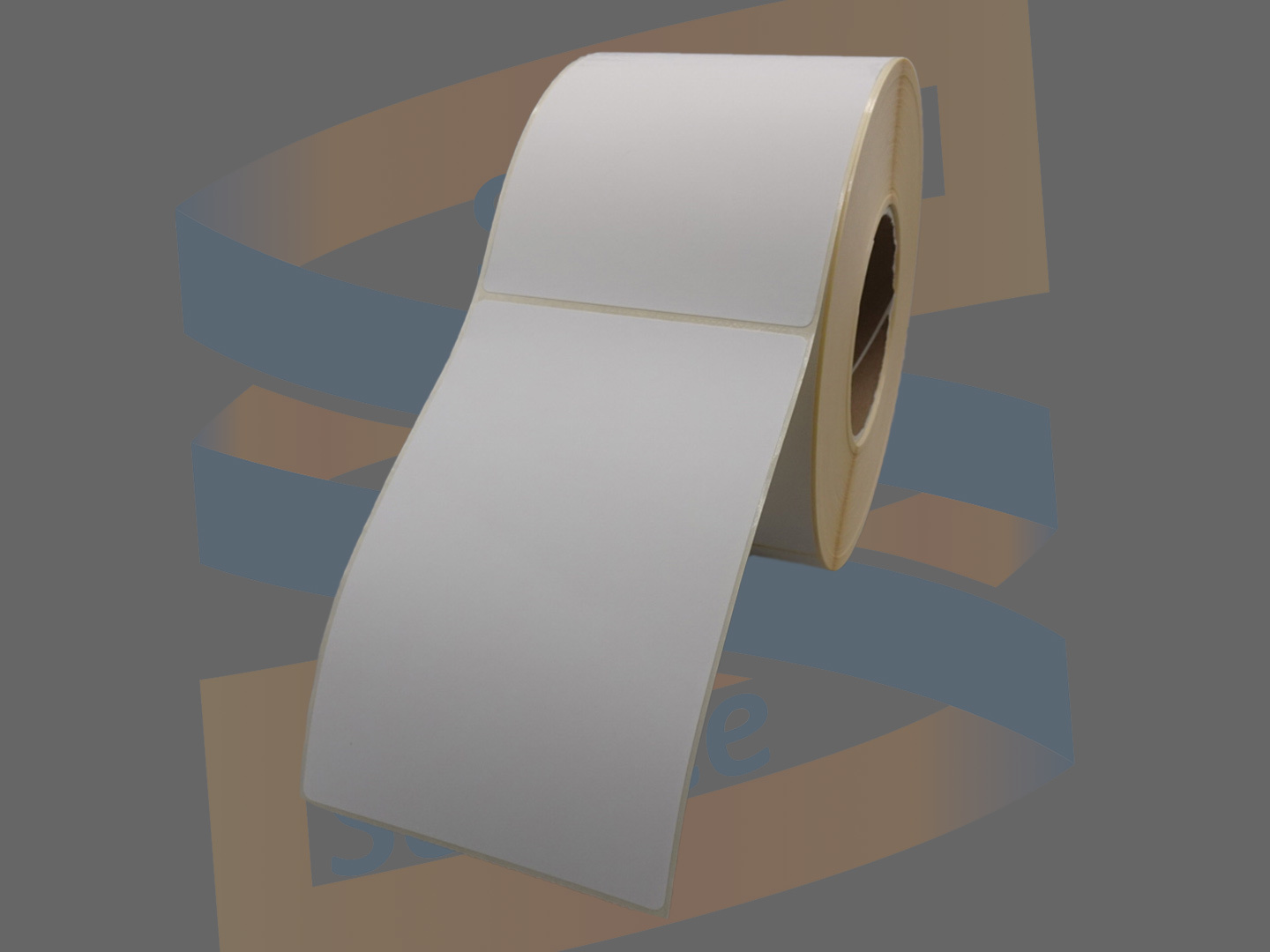 Papier etiket gecoat, 100x150mm, wit, op kern 76mm, rol à 1.000 etiketten