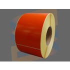 Paperlabel 100x150mm oranje, rol à 1000 etiketten