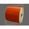 Compatible Godex Etiketten, Direct Thermisch Gecoat, 102mm x 102mm, Permanent, Kern 25mm, Oranje, rol à 700 stuks