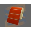 Etiket 102x38mm Oranje, direct thermal voor Citizen met een perforatie tussen ieder etiket, rol à 1.790 etiketten