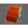 Etiket 102x51mm, Oranje, direct thermal voor Citizen met een perforatie tussen ieder etiket, rol à 1.370 etiketten