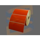 Citizen Etiketten, Direct Thermisch, 102mm x 51mm, Permanent, Kern 25mm, Oranje, rol à 1.370 stuks