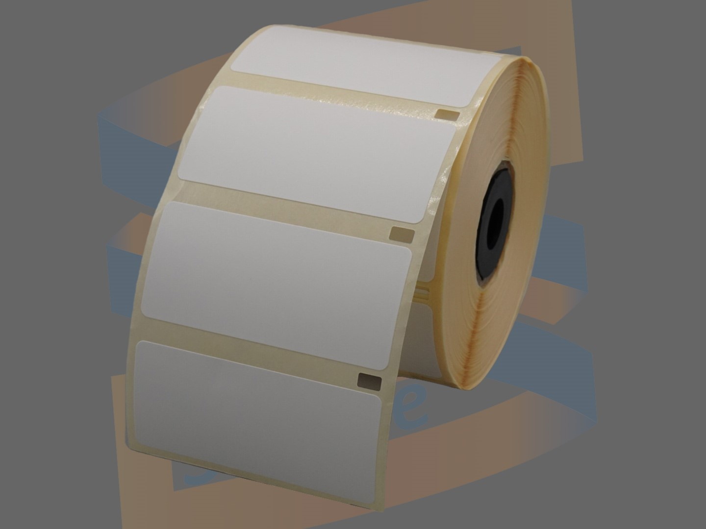 Labels 56x25mm, direct thermal voor Zebra, 1.000 etiketten per rol, permanent hechtend, doos à 24 rollen