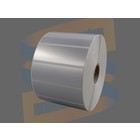 Zebra Etiketten, Kunststof, 76mm x 25mm, Permanent, Kern 25mm, Zilver, rol à 2.890 stuks