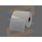 Zebra Etiketten, Kunststof, 80mm x 40mm, Permanent, Kern 25mm, Transparant, rol à 1.000 stuks