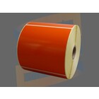Oranje etiket Citizen 102x102mm, rol à 700 etiketten
