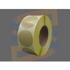 Zebra Etiketten, Direct Thermisch, 60mm x 60mm, Removable, Kern 76mm, Creme, rol à 1.500 stuks