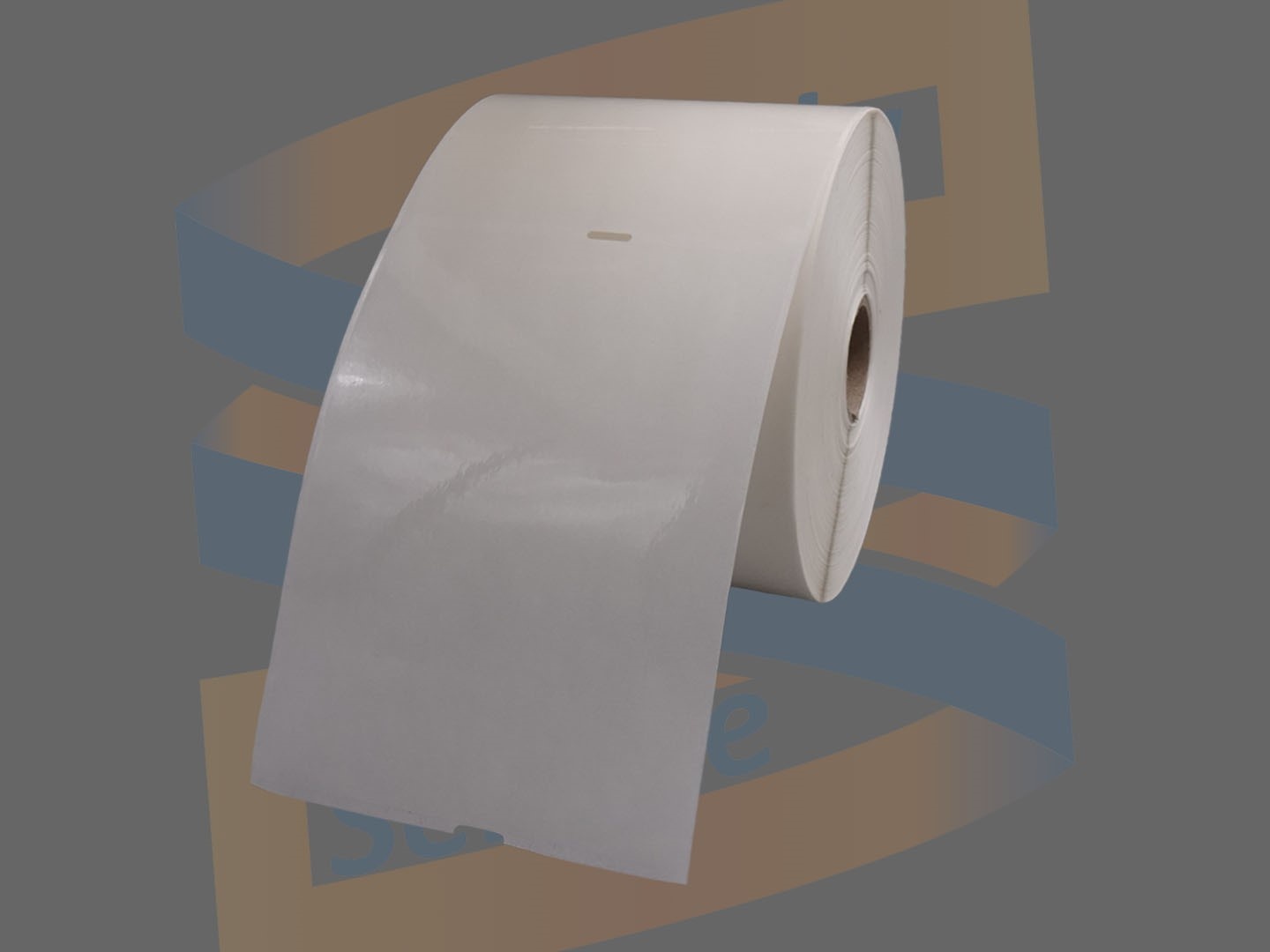 Zebra Etiketten, Kunststof, 90mm x 124mm, Permanent, Kern 25mm, Transparant, rol à 700 stuks (Split / Leessleuf)