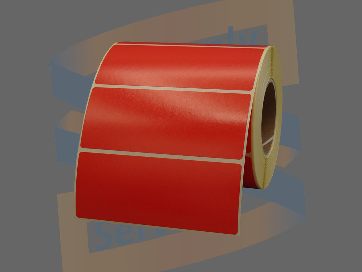 Paperlabels 100x40mm rood, rol à 850 etiketten