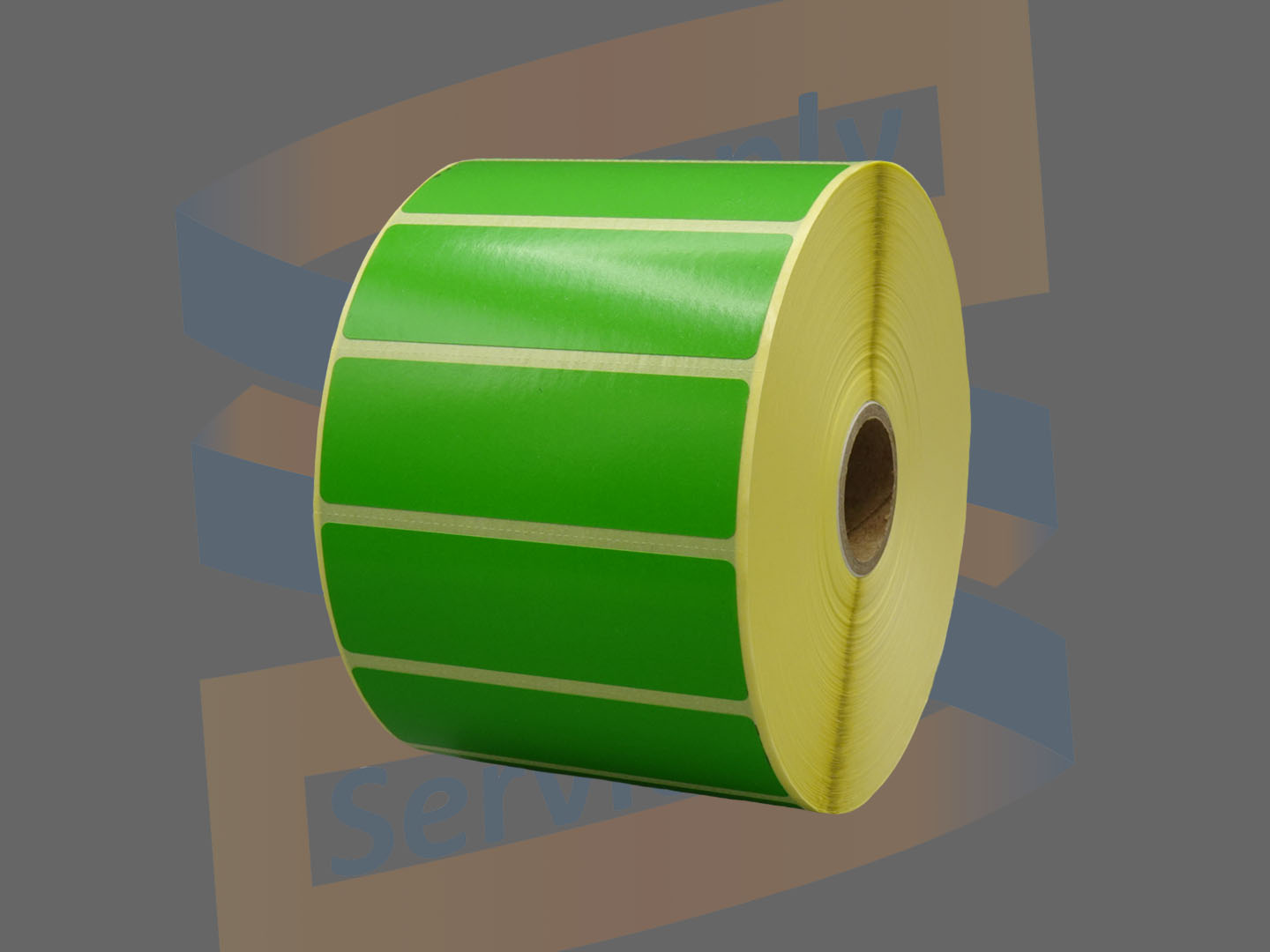 Citizen Etiketten, Direct Thermisch, 76mm x 25mm, Permanent, Kern 25mm, Groen, rol à 2.580 stuks