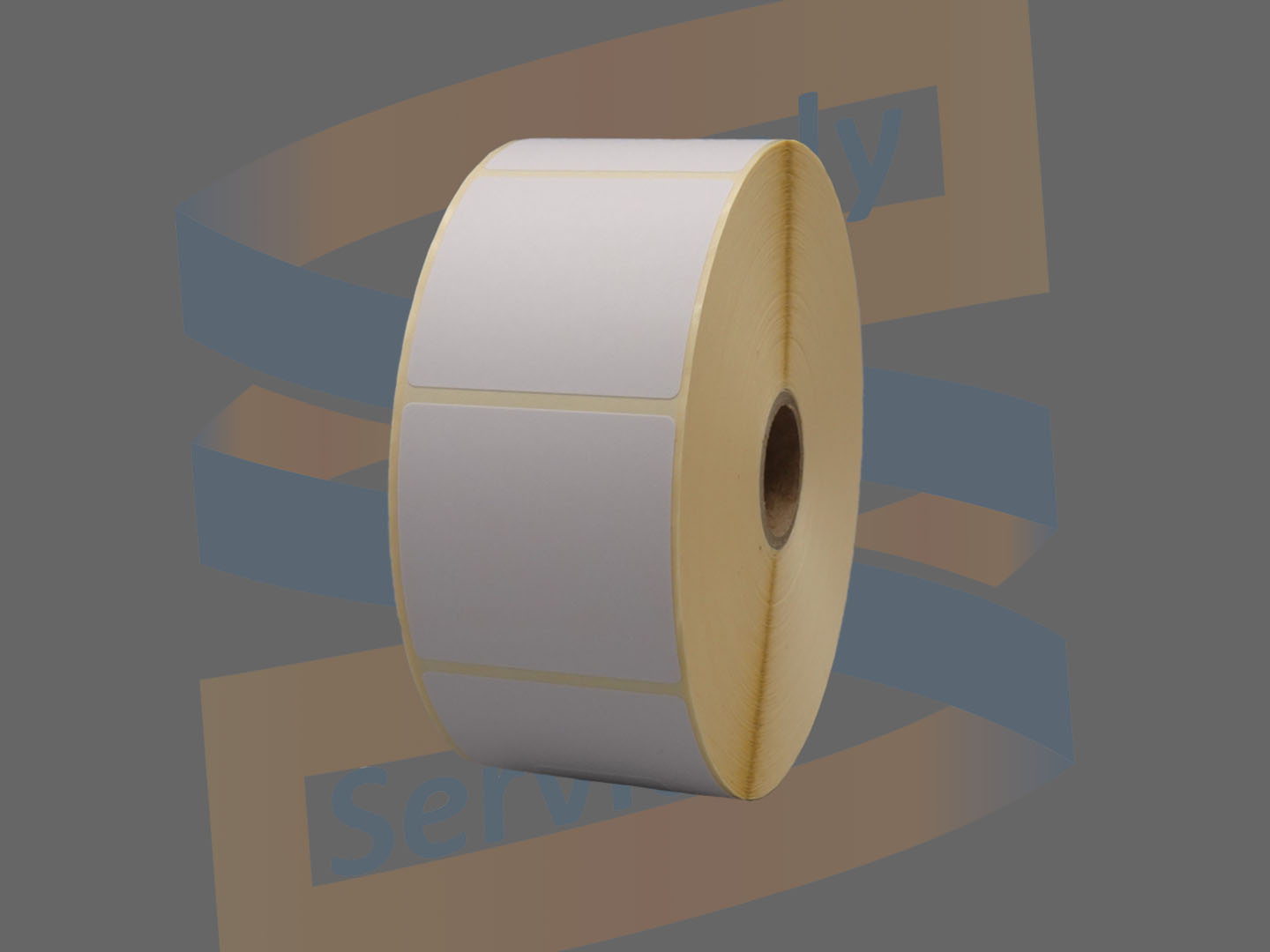 Compatible Zebra Etiketten, Paperlabels Uncoated, 50mm x 48mm, Permanent, Kern 25mm, rol à 1.825 stuks