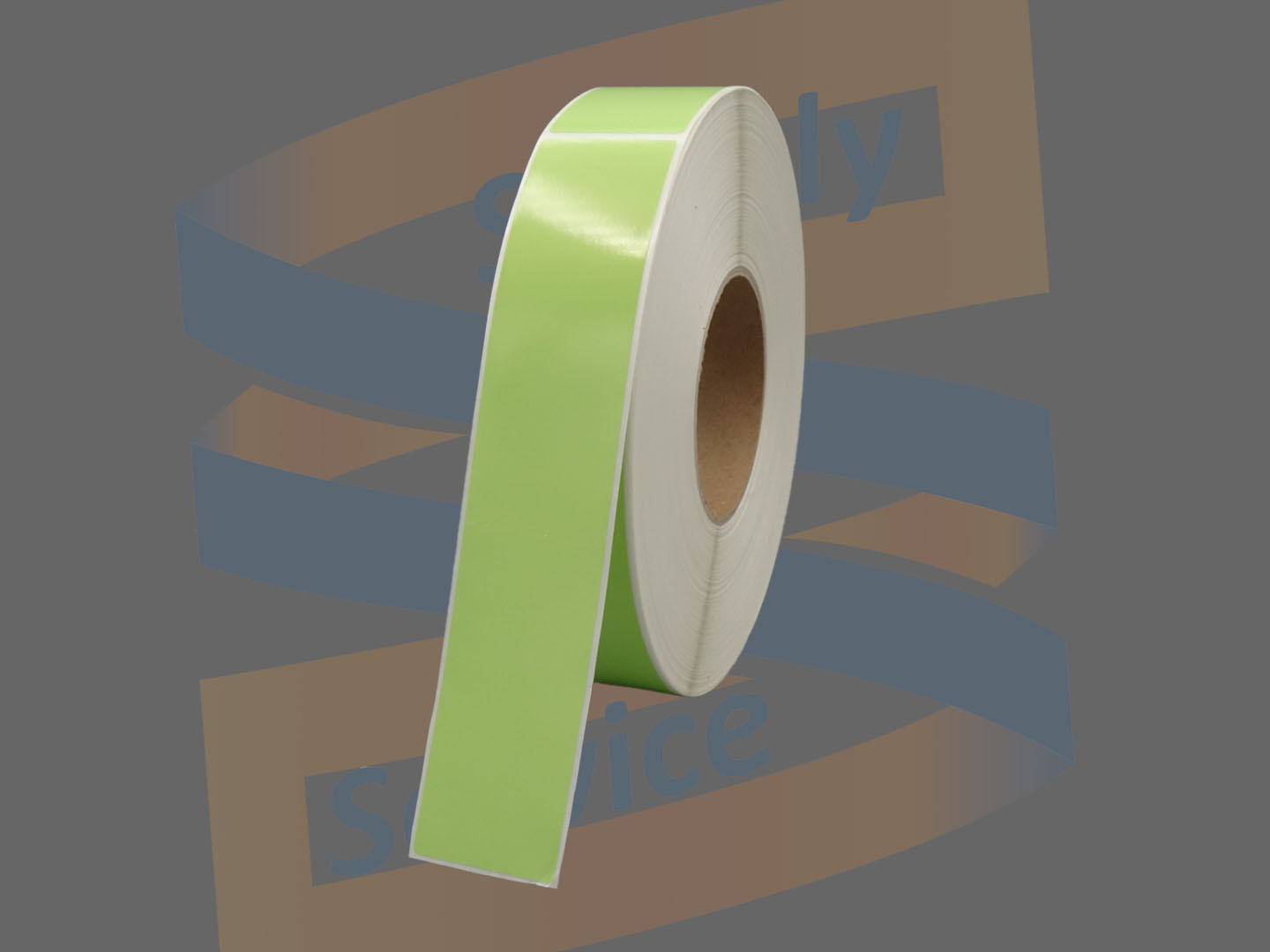 Zebra Etiketten, Kunststof, 40mm x 198mm, Removable, Kern 76mm, Groen, rol à 1.000 stuks