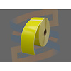 Gele labels 48x140mm, direct thermal, perforatie tussen ieder etiket, rol à 490 etiketten, MAGAZIJNOPRUIMNG (NOG 15 ROLLEN BESCHIKBAAR)