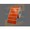 Compatible Etiketten, Kunststof, 76mm x 25mm, Permanent, Kern 25mm, Oranje, rol à 2.580 stuks