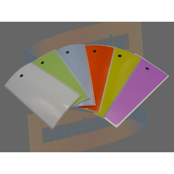 Compatible Zebra Etiketten, Kunststof, 100mm x 50mm, Permanent, Kern 25mm, rol à 1.000 stuks