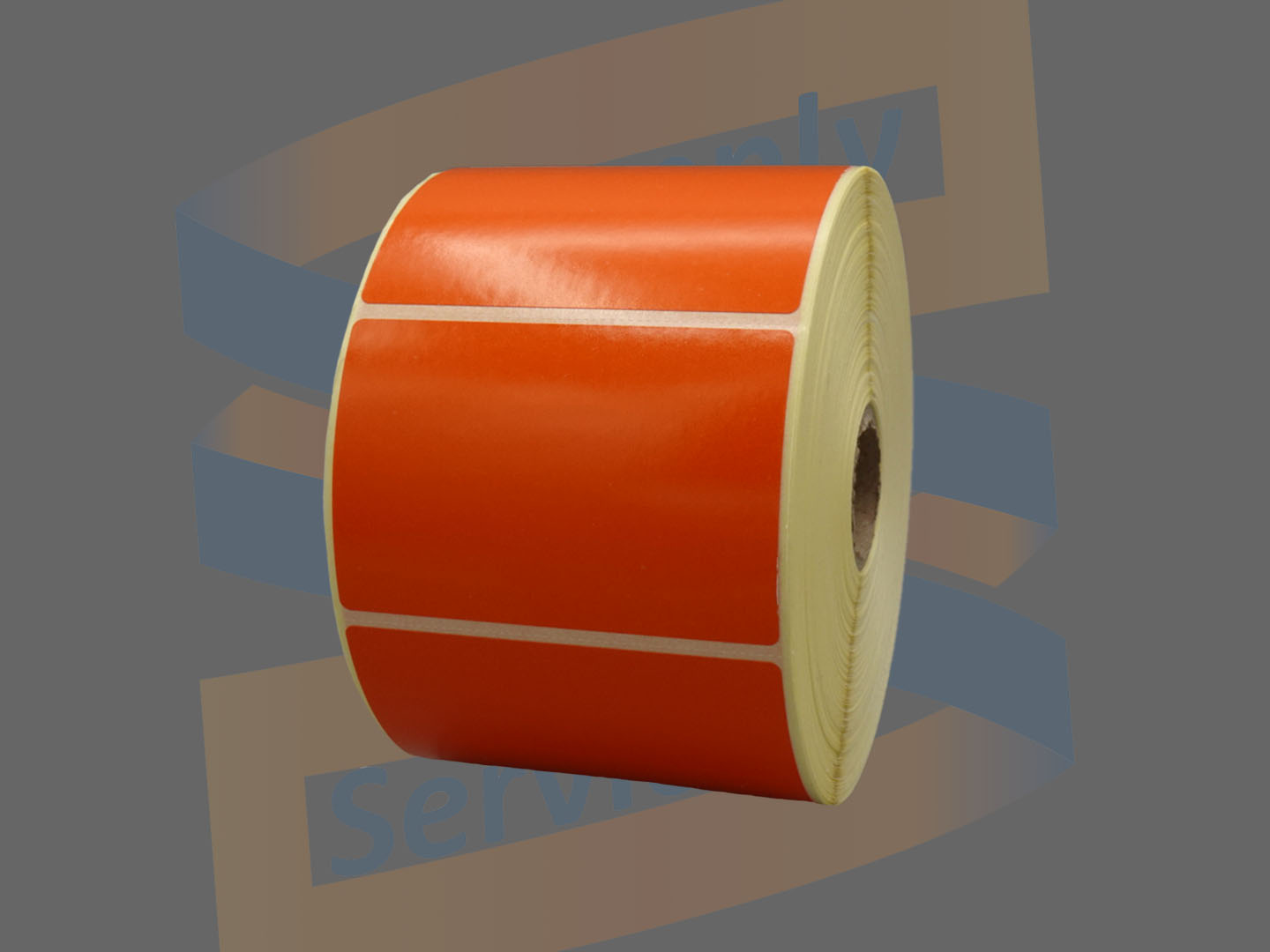 Etiketten, Direct Thermisch, 76mm x 51mm, Permanent, Kern 25mm, Oranje, rol à 1.370 stuks